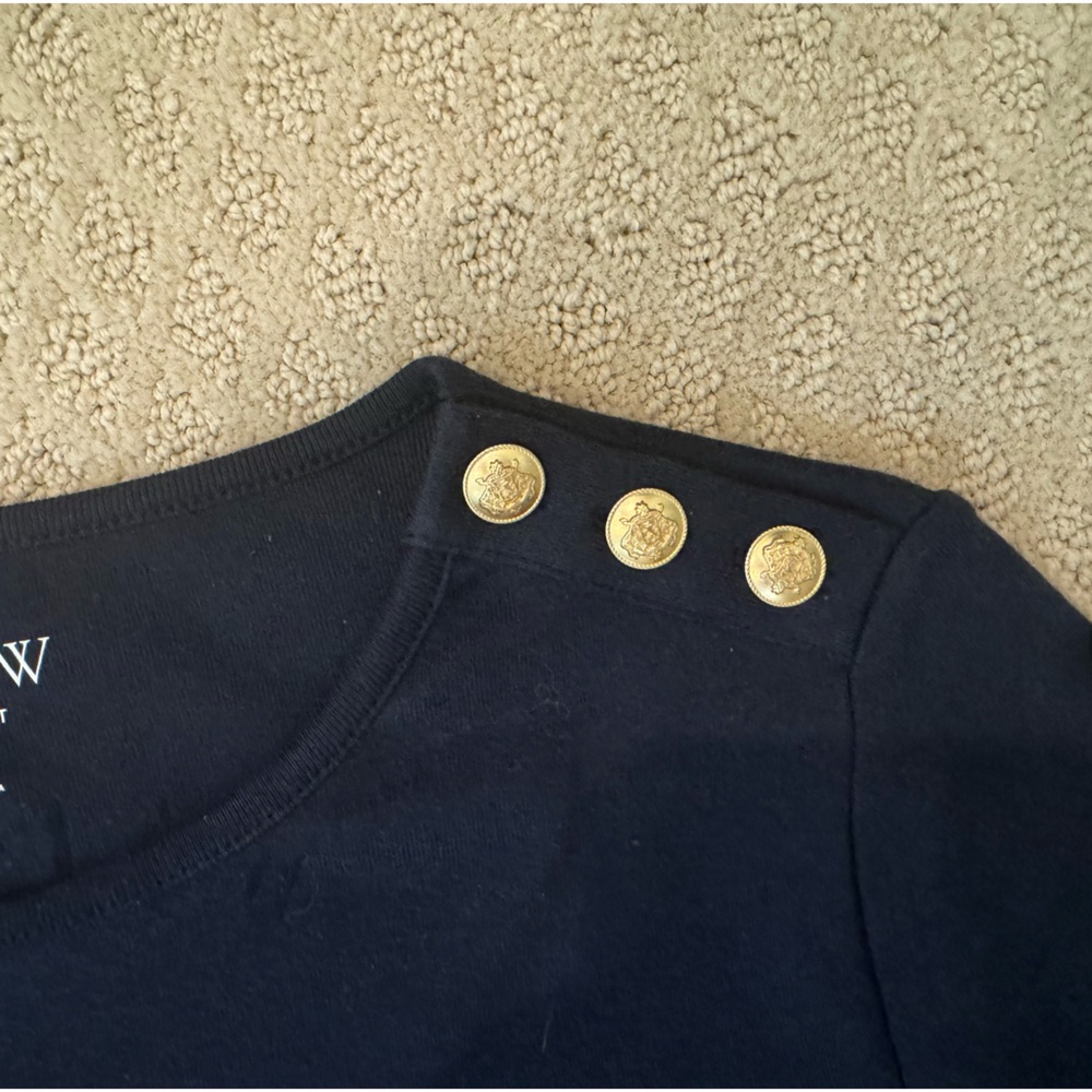 Jcrew Top Navy Size Small - Picture 2 of 3